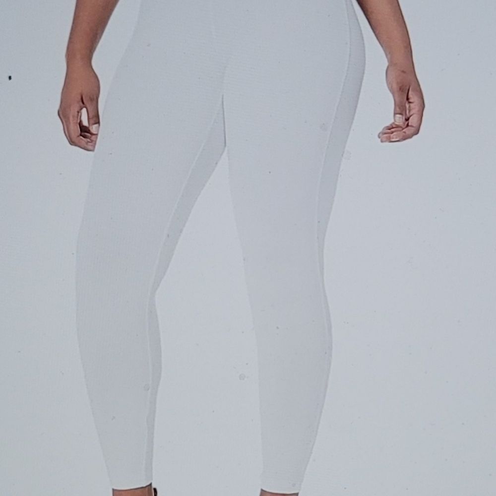 NWT (2) PAIRSWhite Leggings Stretchy Form-Fitting